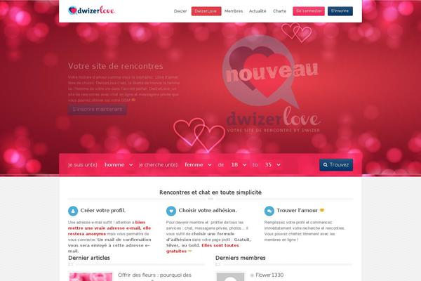 LoveStory theme site design template sample