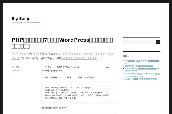 WordPress website example screenshot