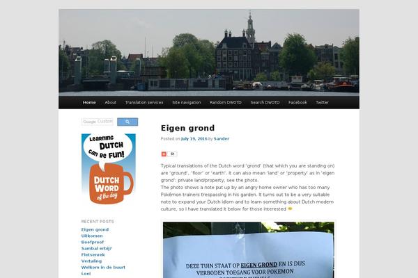 Twentyeleven-child theme site design template sample