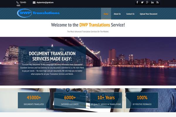 dwptranslations.com site used Prostyler