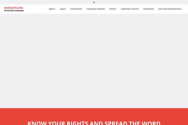 Activism theme site design template sample