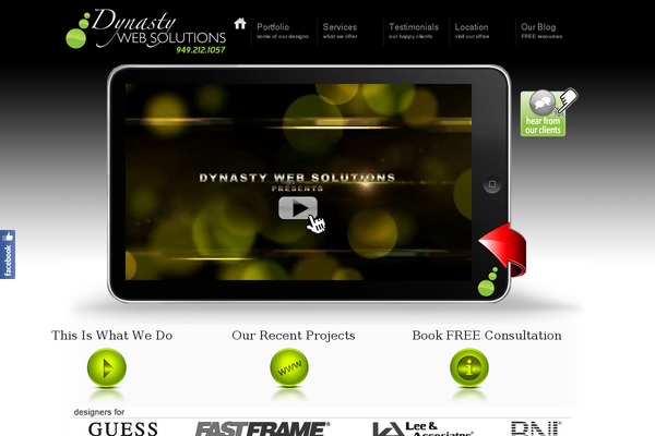 Site using Arscode-social-slider plugin