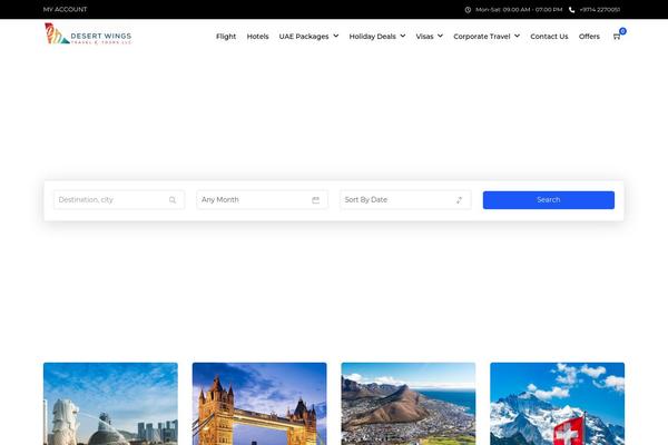 Grandtour theme site design template sample