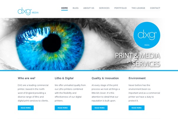 Vanguard theme site design template sample