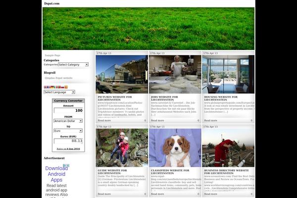 Fotogram theme site design template sample