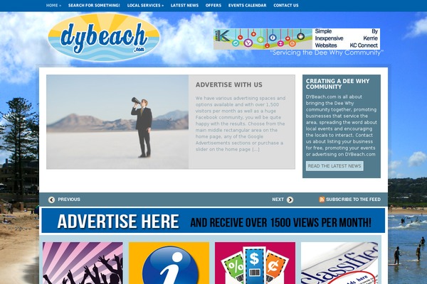 Aperture theme site design template sample