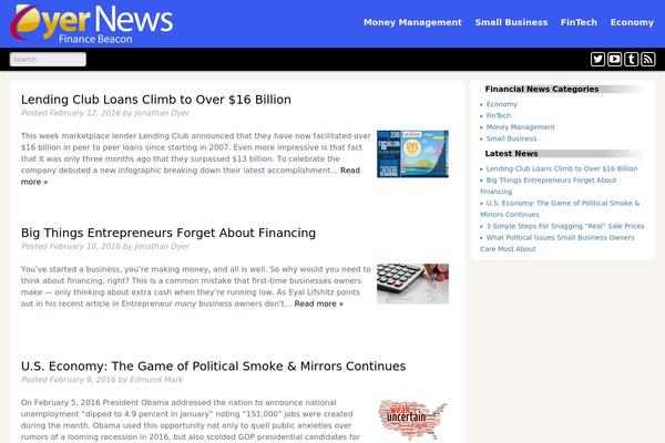 dyernews.com site used Accelerate-theme