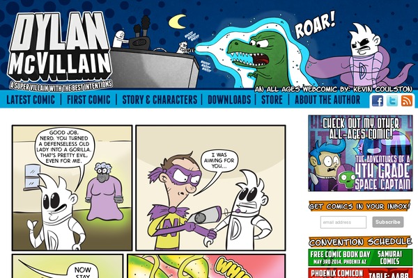ComicPress theme site design template sample
