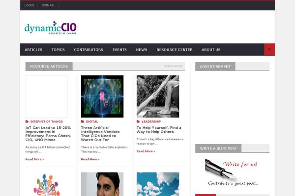 NovoMag theme site design template sample