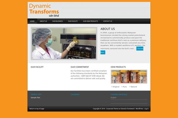 Corporate theme site design template sample