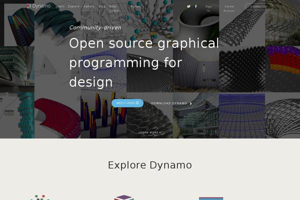 Dynamo theme site design template sample