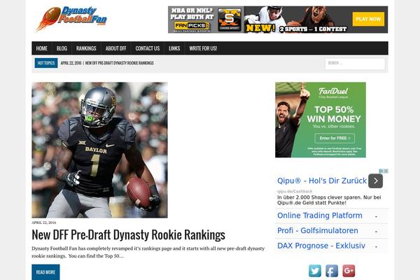 MH Newsdesk theme site design template sample