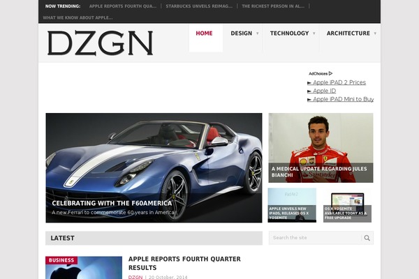 Point theme site design template sample