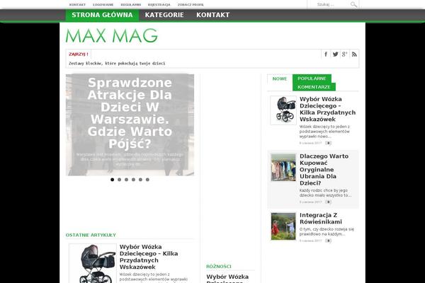 Max Mag theme site design template sample