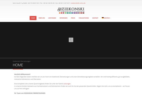 Porto theme site design template sample