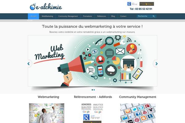 e-alchimie.fr site used Bizway-child