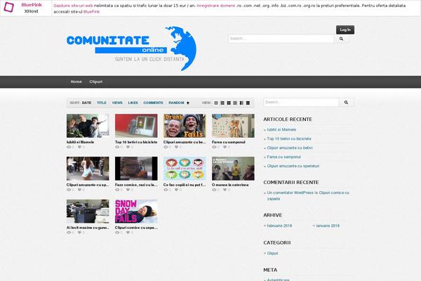 deTube theme site design template sample