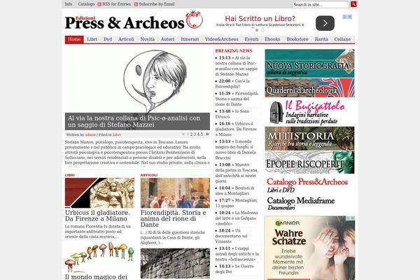 BlogNews theme site design template sample