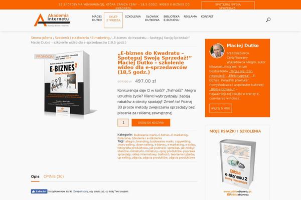 Akademia theme site design template sample