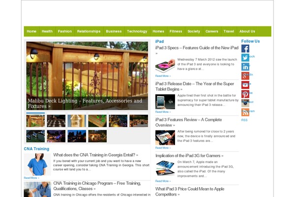 WordPress website example screenshot