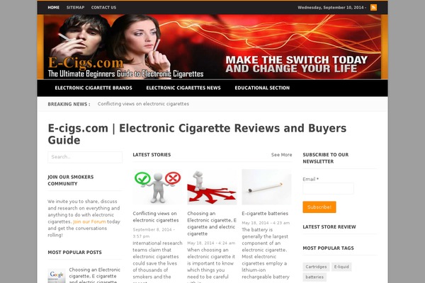 Hotnews theme site design template sample