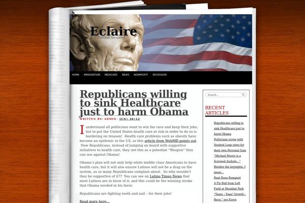 e-claire.us site used Fresh Ink Magazine