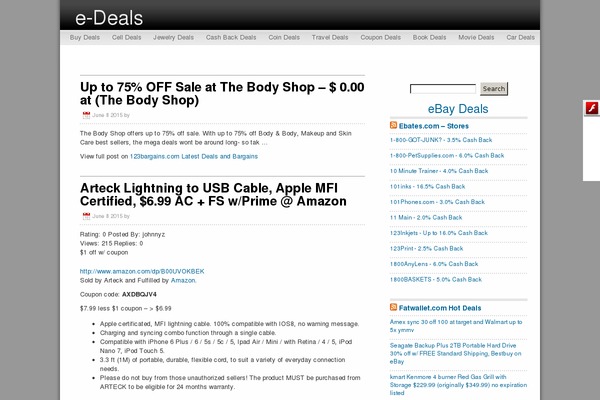 e-deals.tv site used iTech