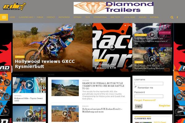Flex Mag theme site design template sample