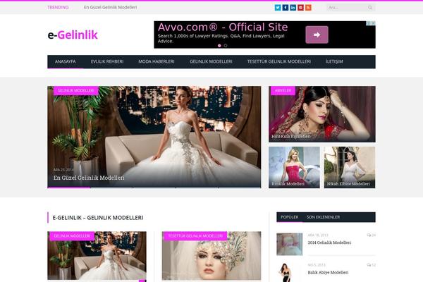 Wedding theme site design template sample