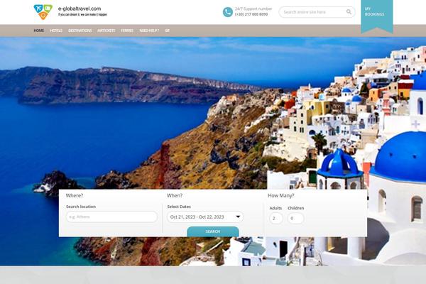 BookYourTravel theme site design template sample