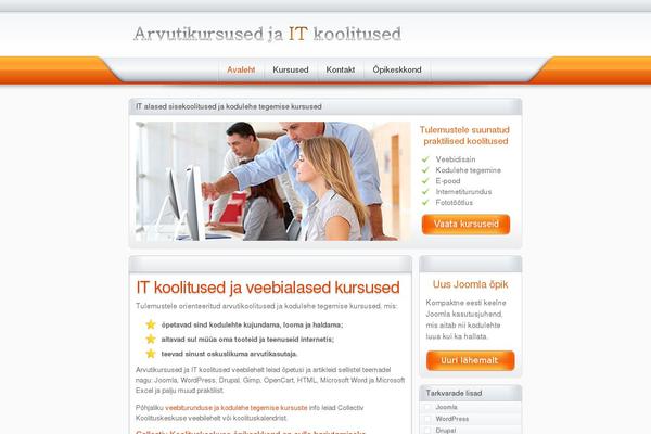 e-kursused.ee site used Yoo_flux_wp