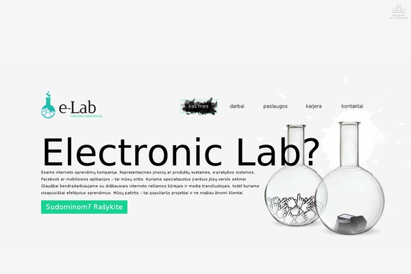 Lab theme site design template sample