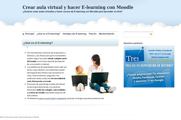 proClouds theme site design template sample