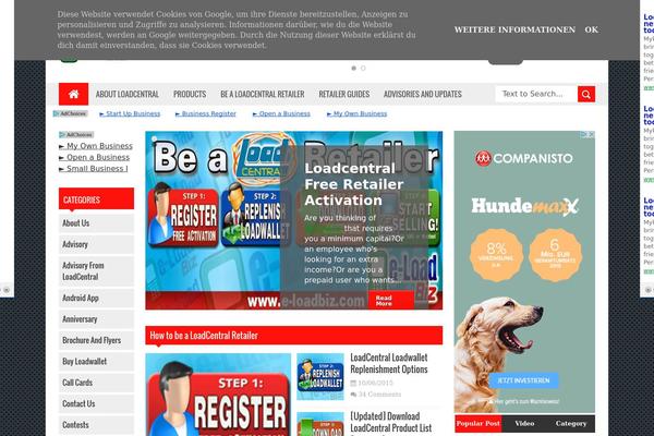 Reportage theme site design template sample