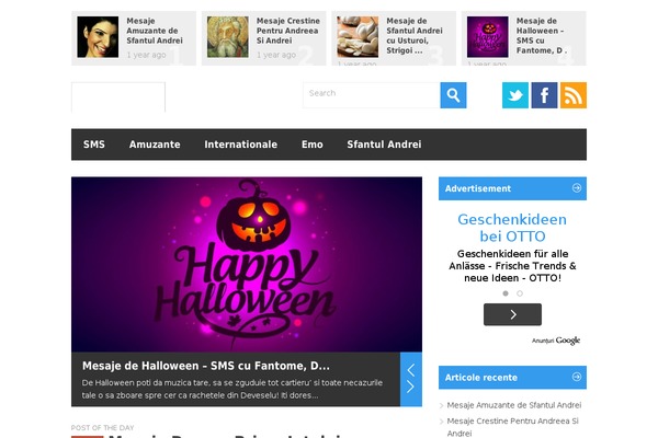Metro theme site design template sample