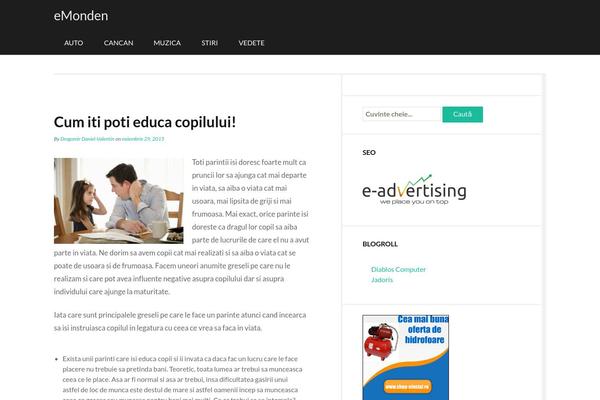 Delish theme site design template sample