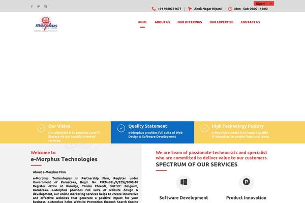 Site using Induscity-vc-addons plugin