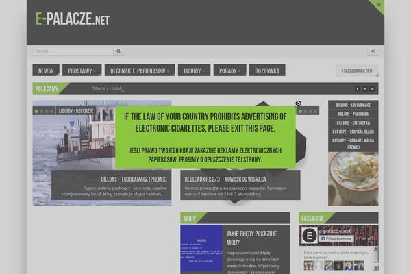 Powermag theme site design template sample
