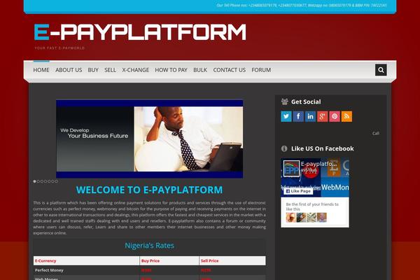 Bueno theme site design template sample