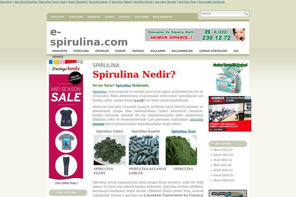 e-spirulina.com site used Estetica