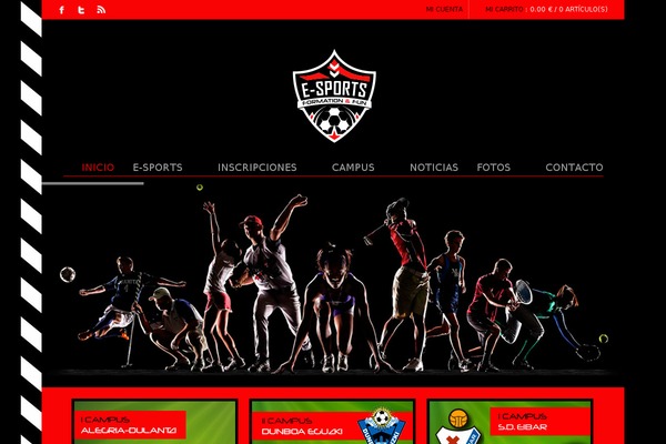 Campus theme site design template sample