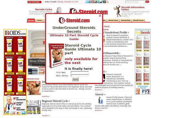 e-steroid.com site used Advance Newspaper