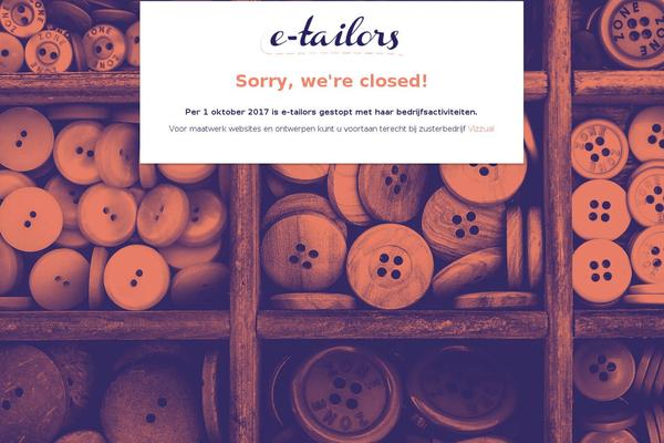 e-tailors.nl site used E-tailors-child