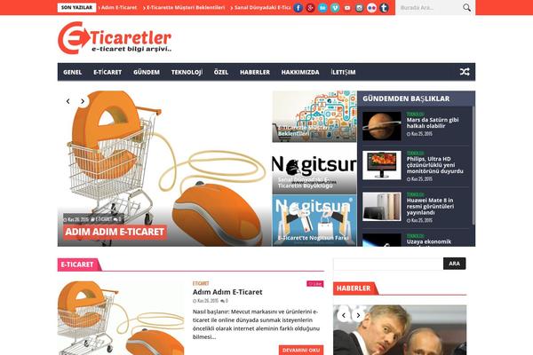 NanoMag theme site design template sample