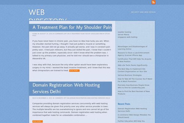 Shaan theme site design template sample