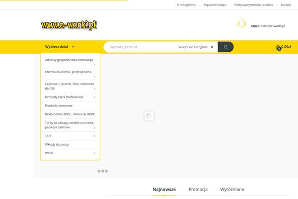 Electro-child theme site design template sample