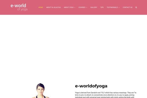 Yoga theme site design template sample