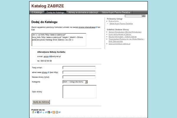e-zabrze.pl site used Zabrze