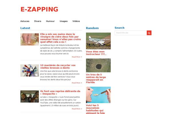 Frontpage theme site design template sample