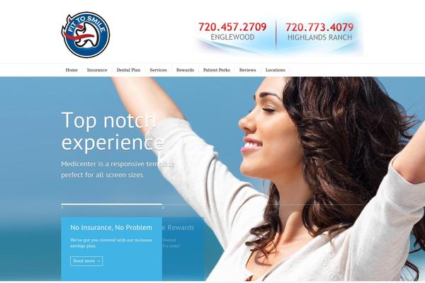 MediCenter theme site design template sample
